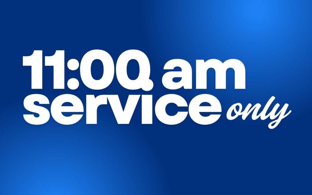 Sunday Service (11am service only)